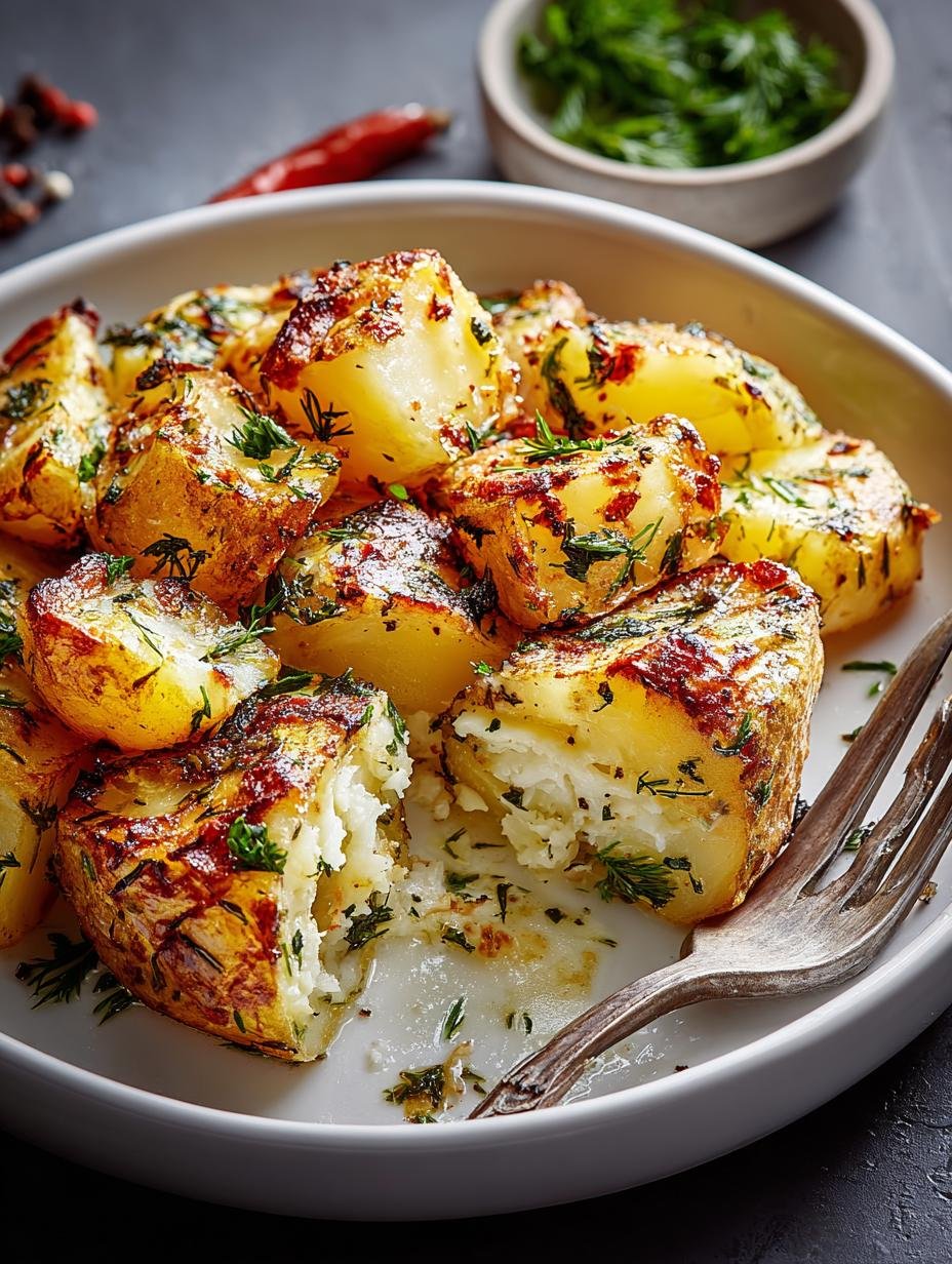 Irresistible Greek Potatoes with Lemon and Garlic - Irresistible Greek Potatoes with - additional detail
