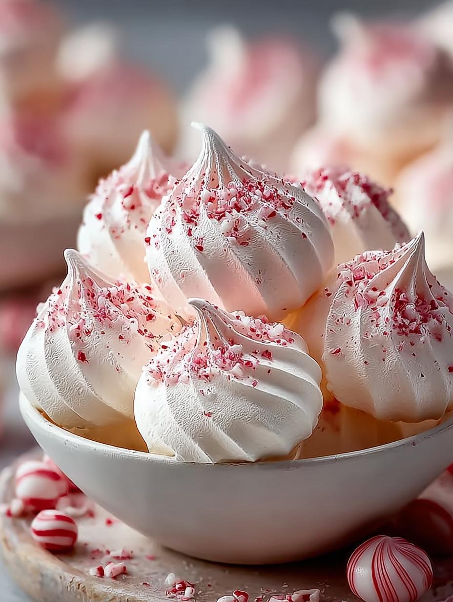Peppermint Meringues