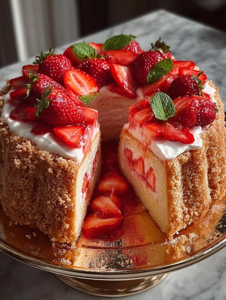 Strawberry Crunch Pound Cake