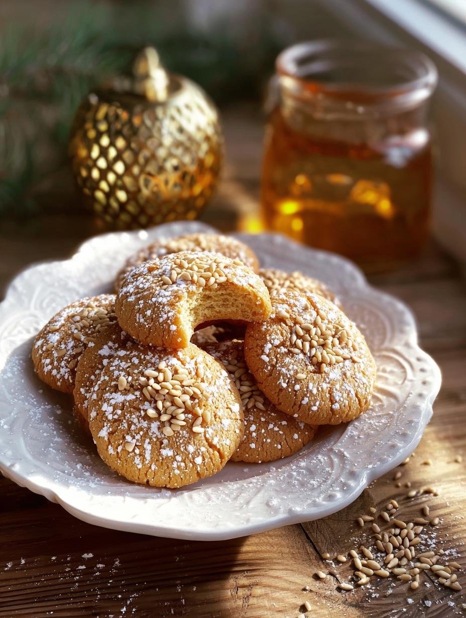 Delightful Traditional Greek Honey Cookies Recipe - Traditional Greek Honey Cookies - main visual representation