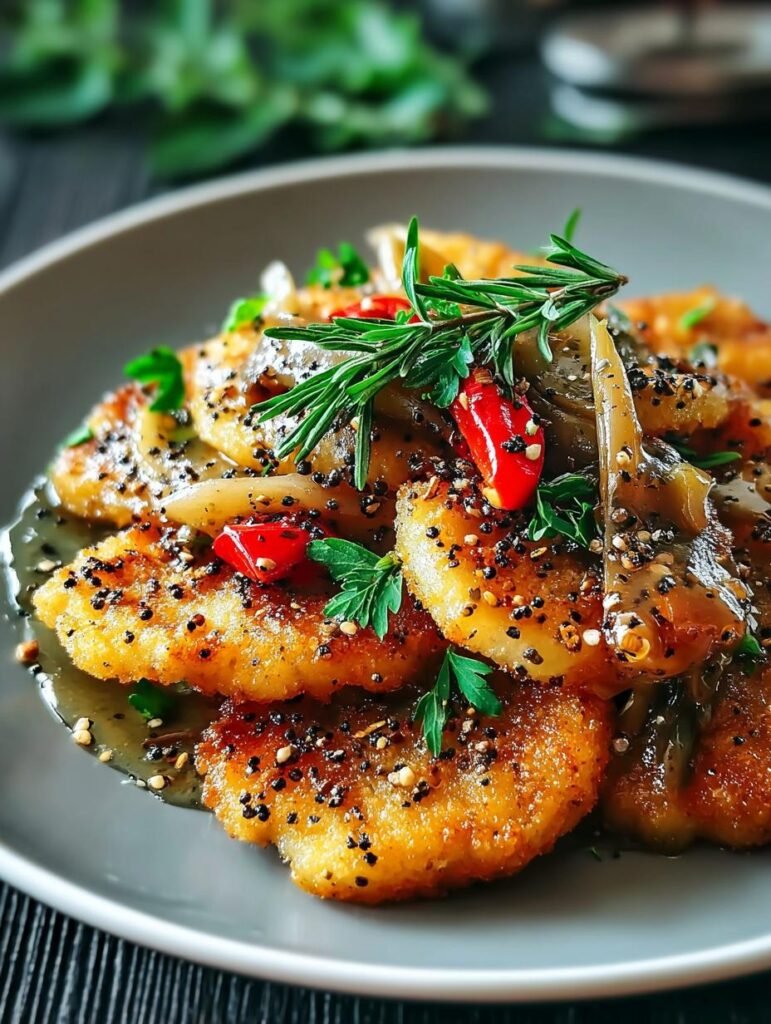 Vegan Crispy Black Pepper