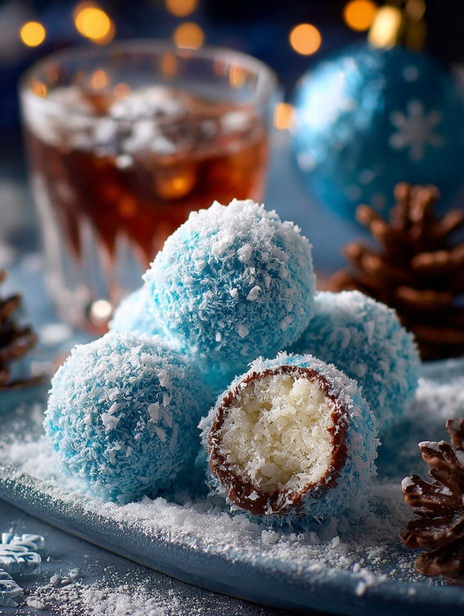 Blue Christmas Truffles