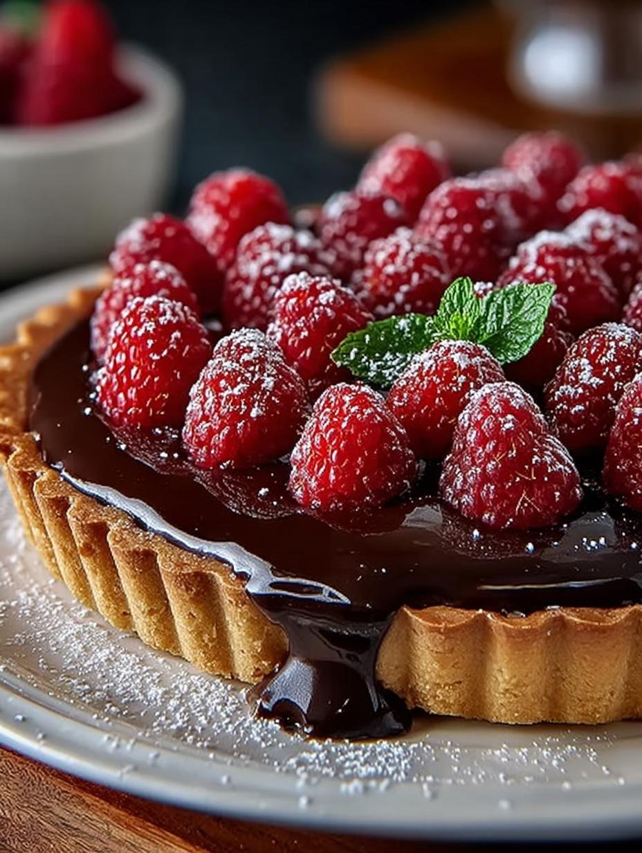 Chocolate Ganache Raspberry Tart: 5 Tips for Perfection - Chocolate Ganache Raspberry Tart - additional detail