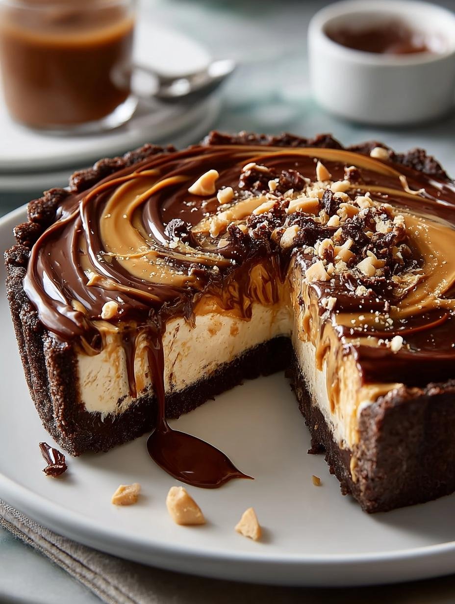 Chocolate Peanut Butter Swirl Tart: Indulge in Bliss - Chocolate Peanut Butter Swirl - main visual representation