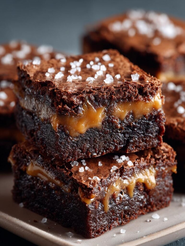 Chocolate Salted Butterscotch Brownies