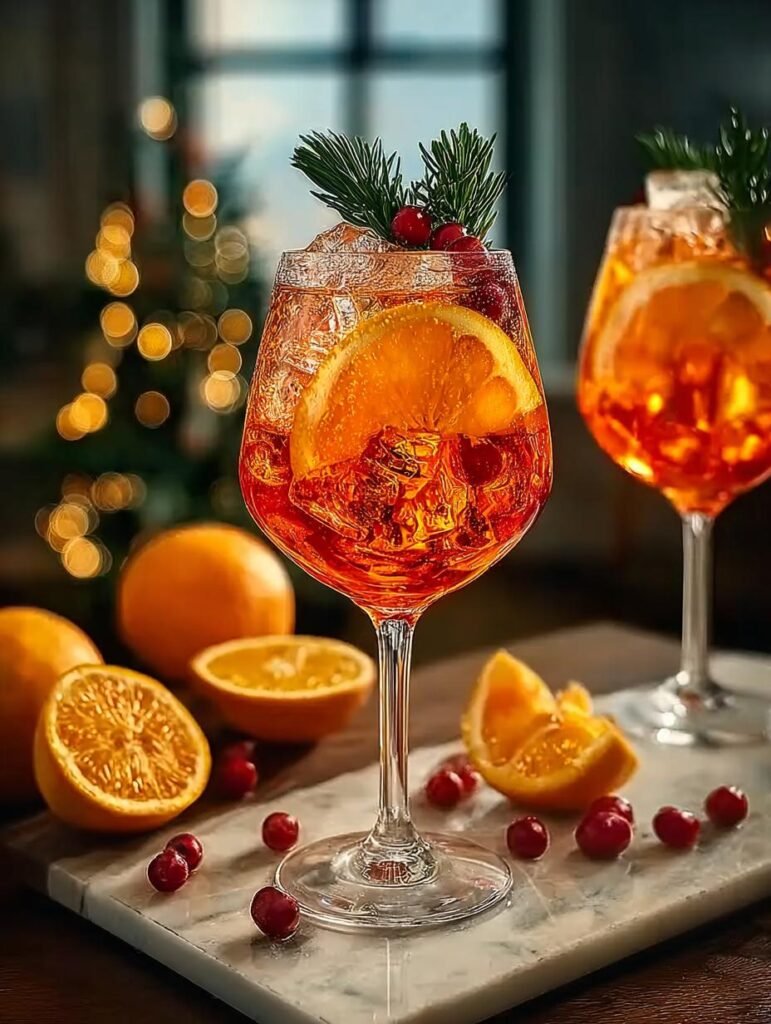 Christmas Aperol Spritz