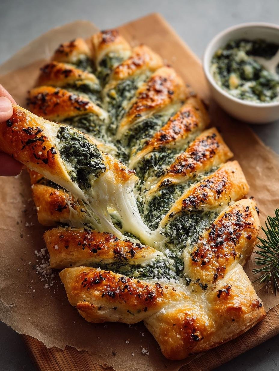 Christmas Spinach Dip Breadsticks for Holiday Cheer - Christmas Spinach Dip Breadsticks - main visual representation