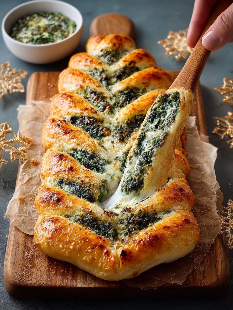 Christmas Spinach Dip Breadsticks for Holiday Cheer - Christmas Spinach Dip Breadsticks - additional detail