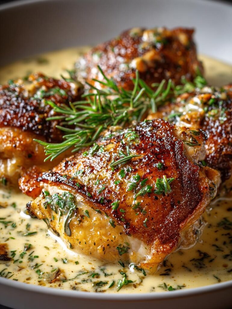 Creamy Garlic Chicken Thighs