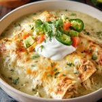 Creamy Green Chicken Enchilada