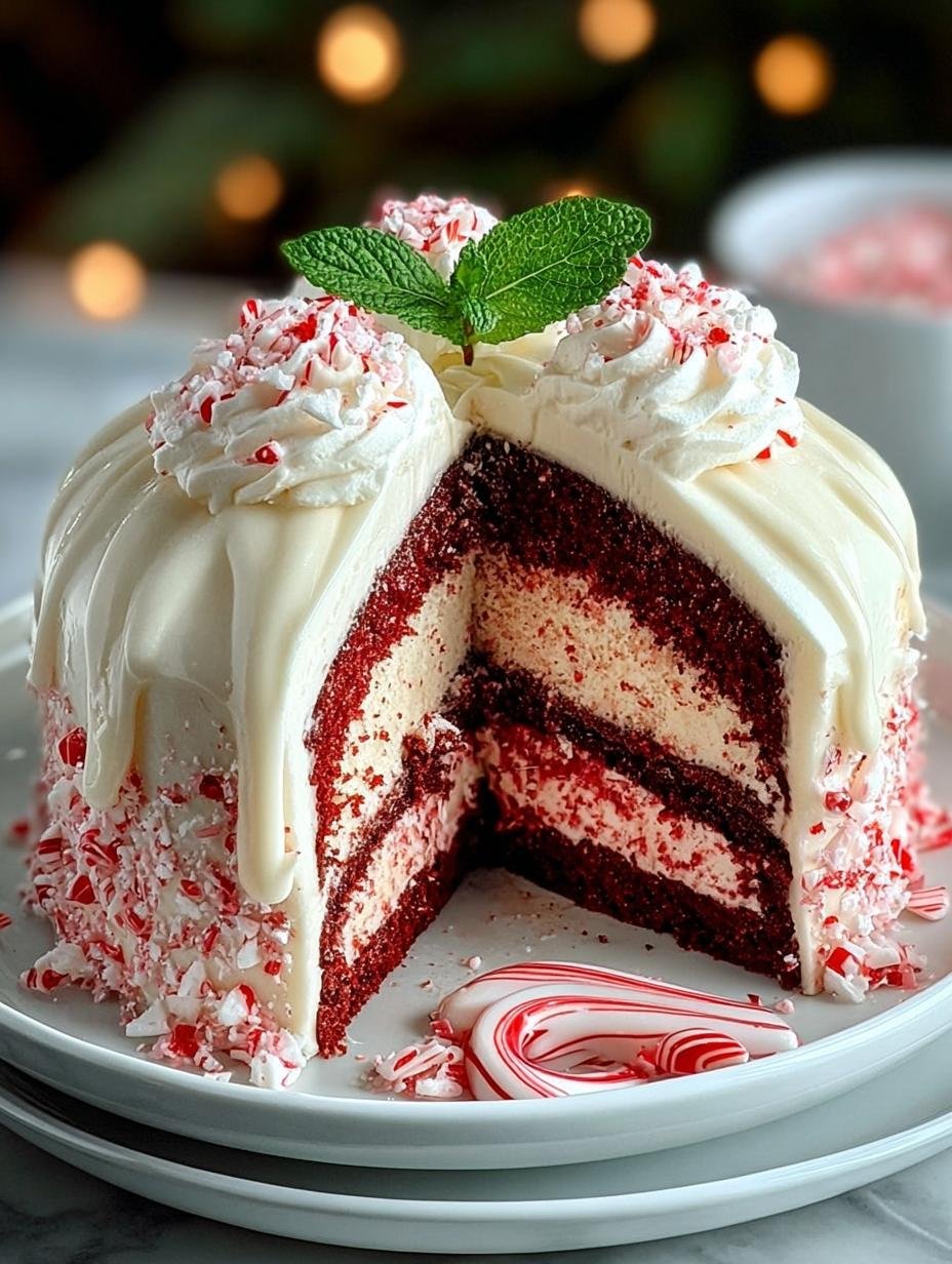 Delightful Christmas Peppermint Cake for Celebrations - Delightful Christmas Peppermint Cake - main visual representation