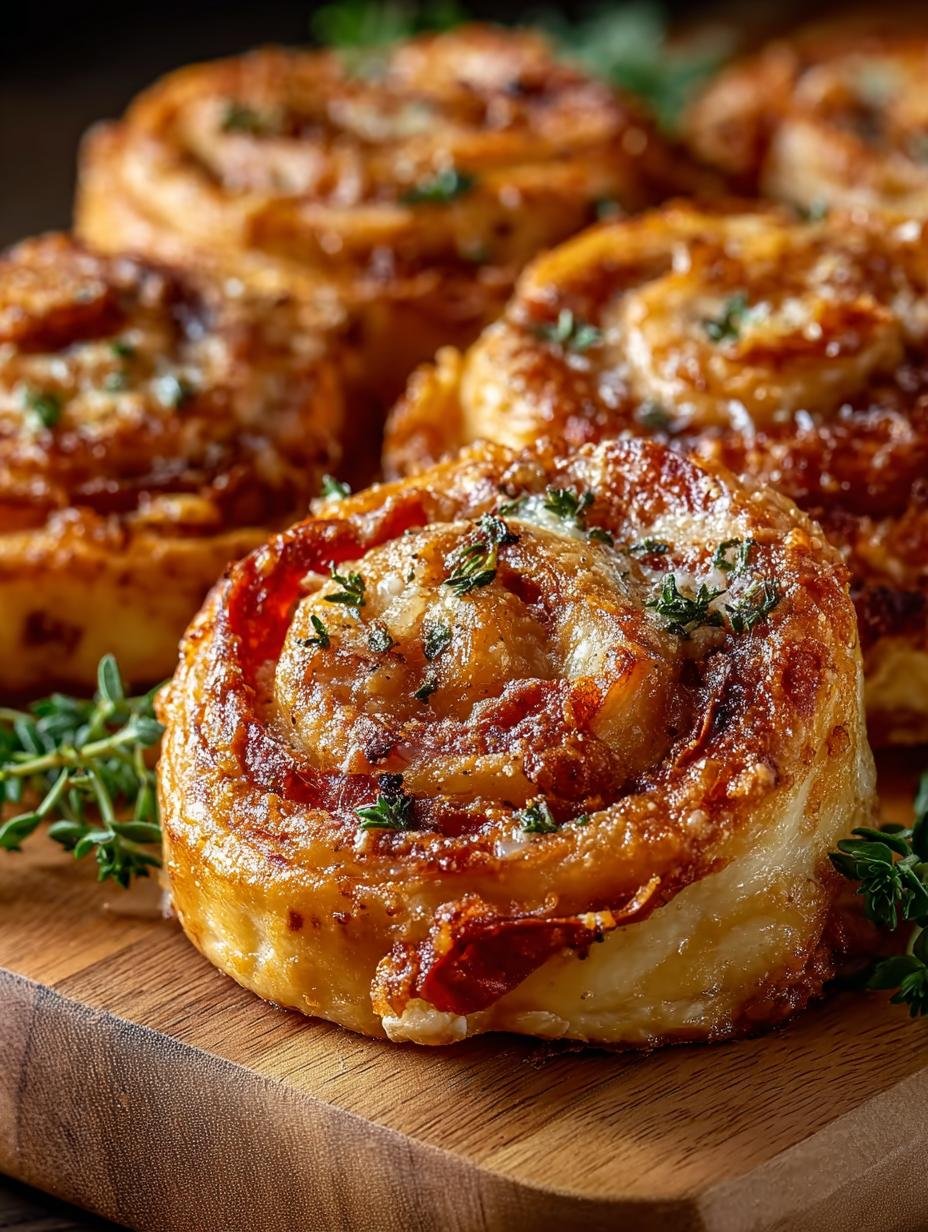 Flaky Pepperoni Pizza Rolls