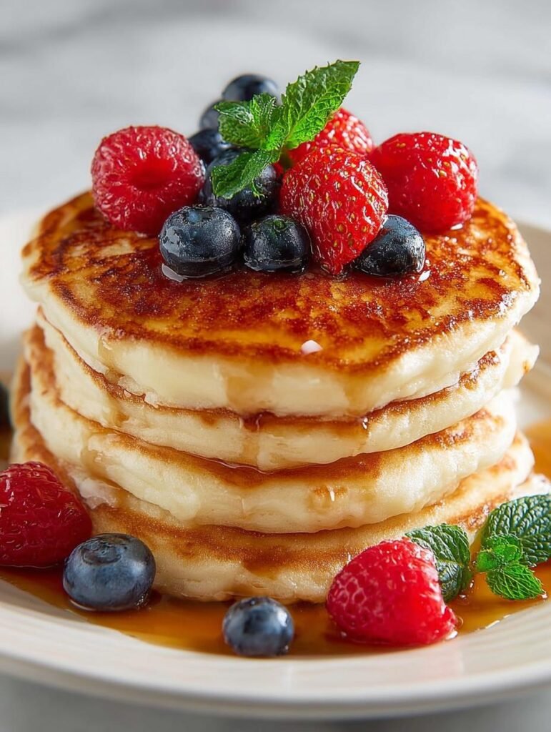 Fluffy Greek Yogurt Pancakes