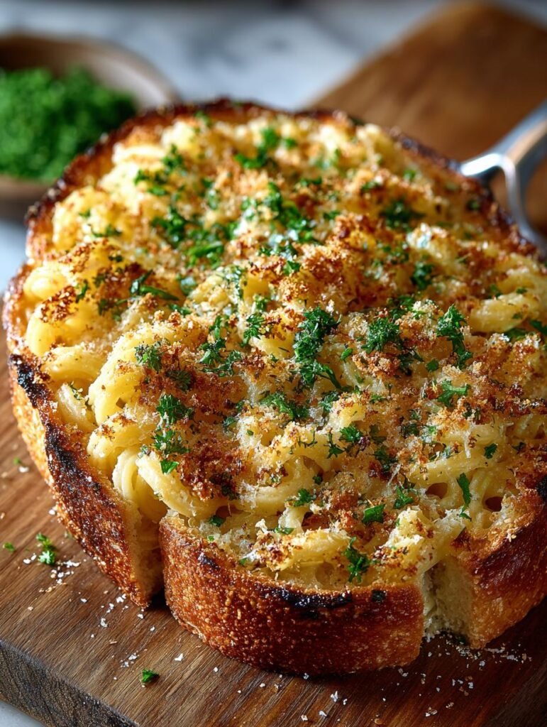 Garlic Bread Pasta