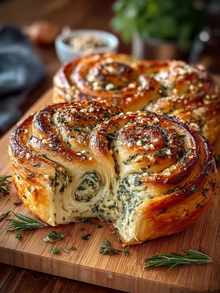 Garlic Herb Cheese Swirl