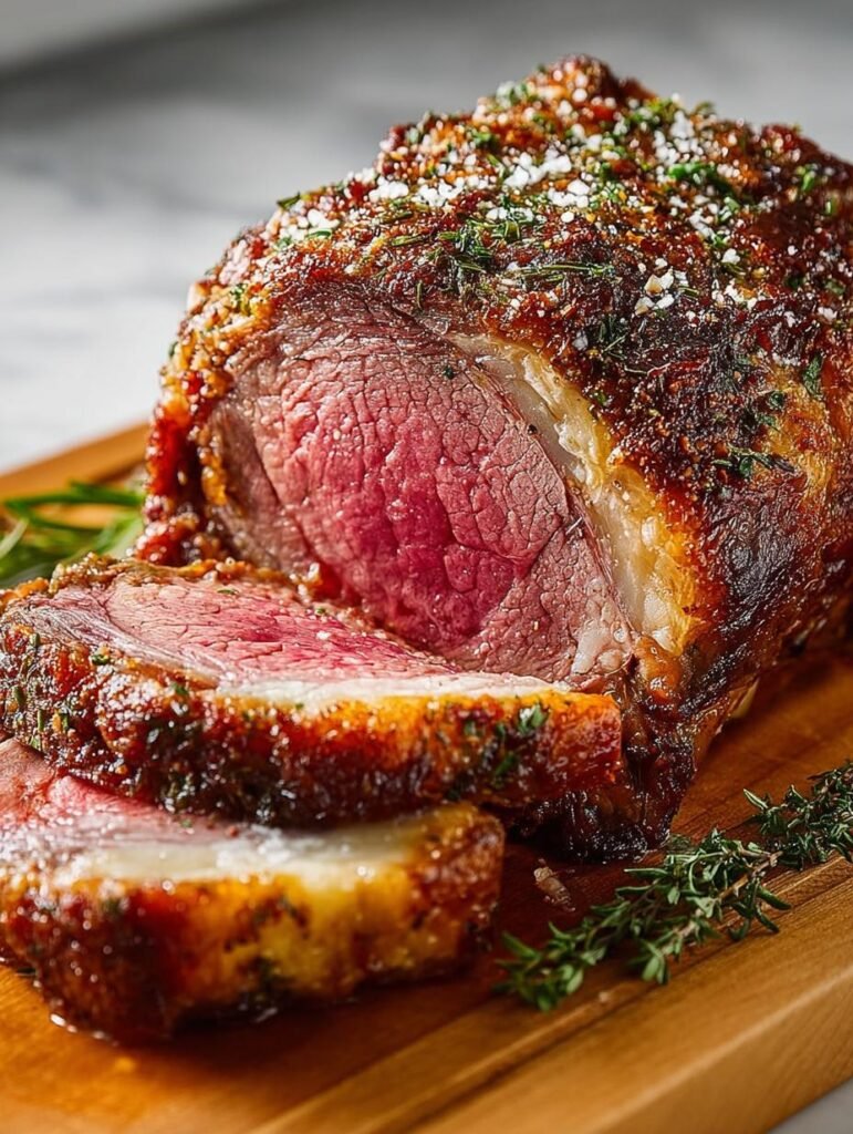 Garlic Herb Prime Rib