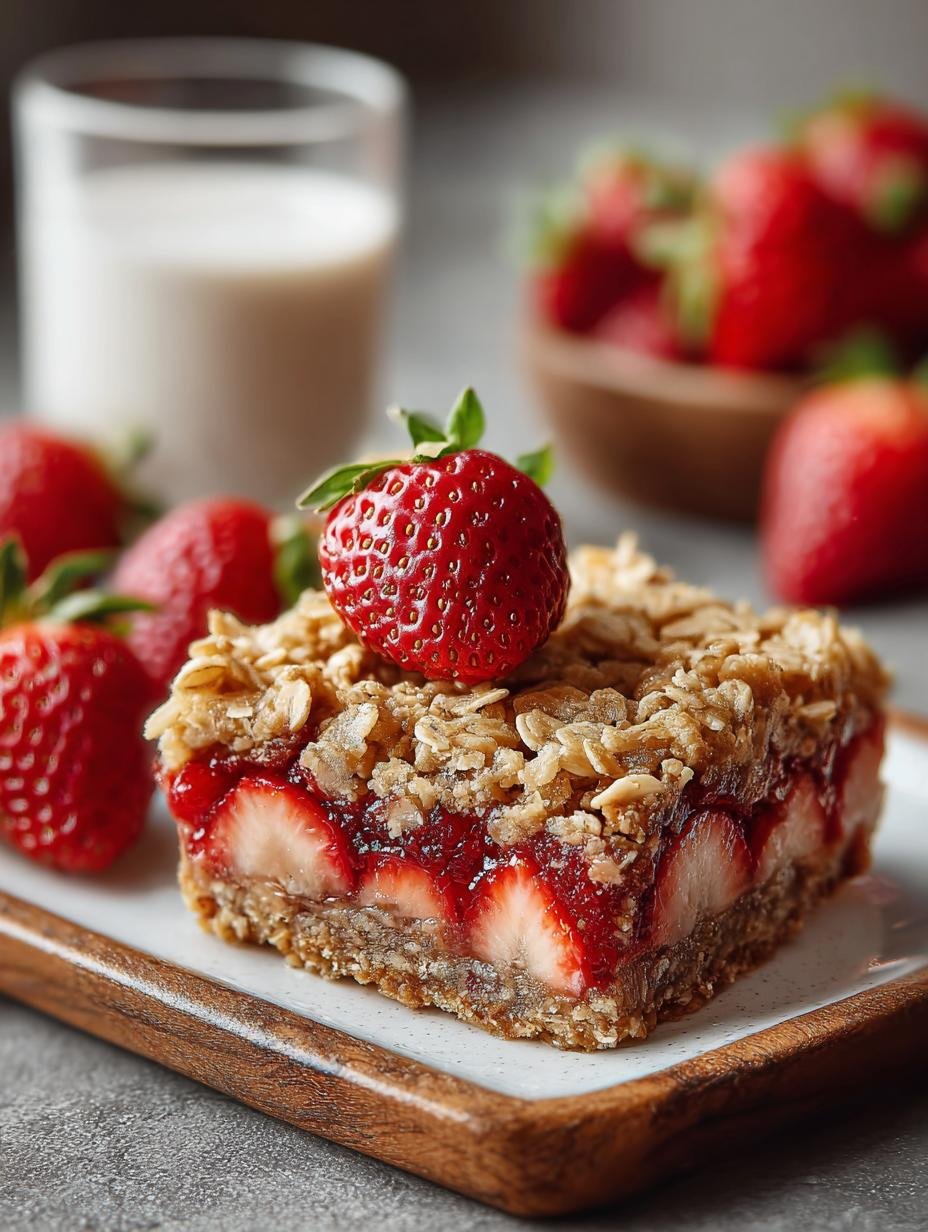 Healthy Strawberry Oatmeal Bars: 10 Nutritious Recipes - Healthy Strawberry Oatmeal Bars - main visual representation