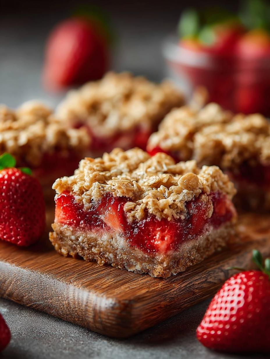 Healthy Strawberry Oatmeal Bars: 10 Nutritious Recipes - Healthy Strawberry Oatmeal Bars - additional detail
