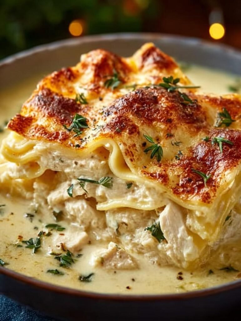 Heavenly White Chicken Lasagna