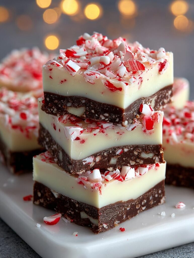 Irresistible Peppermint Bark Fudge