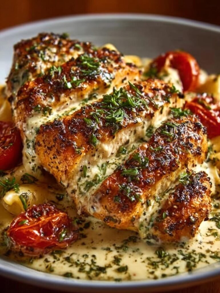 Mozzarella Garlic Butter Chicken
