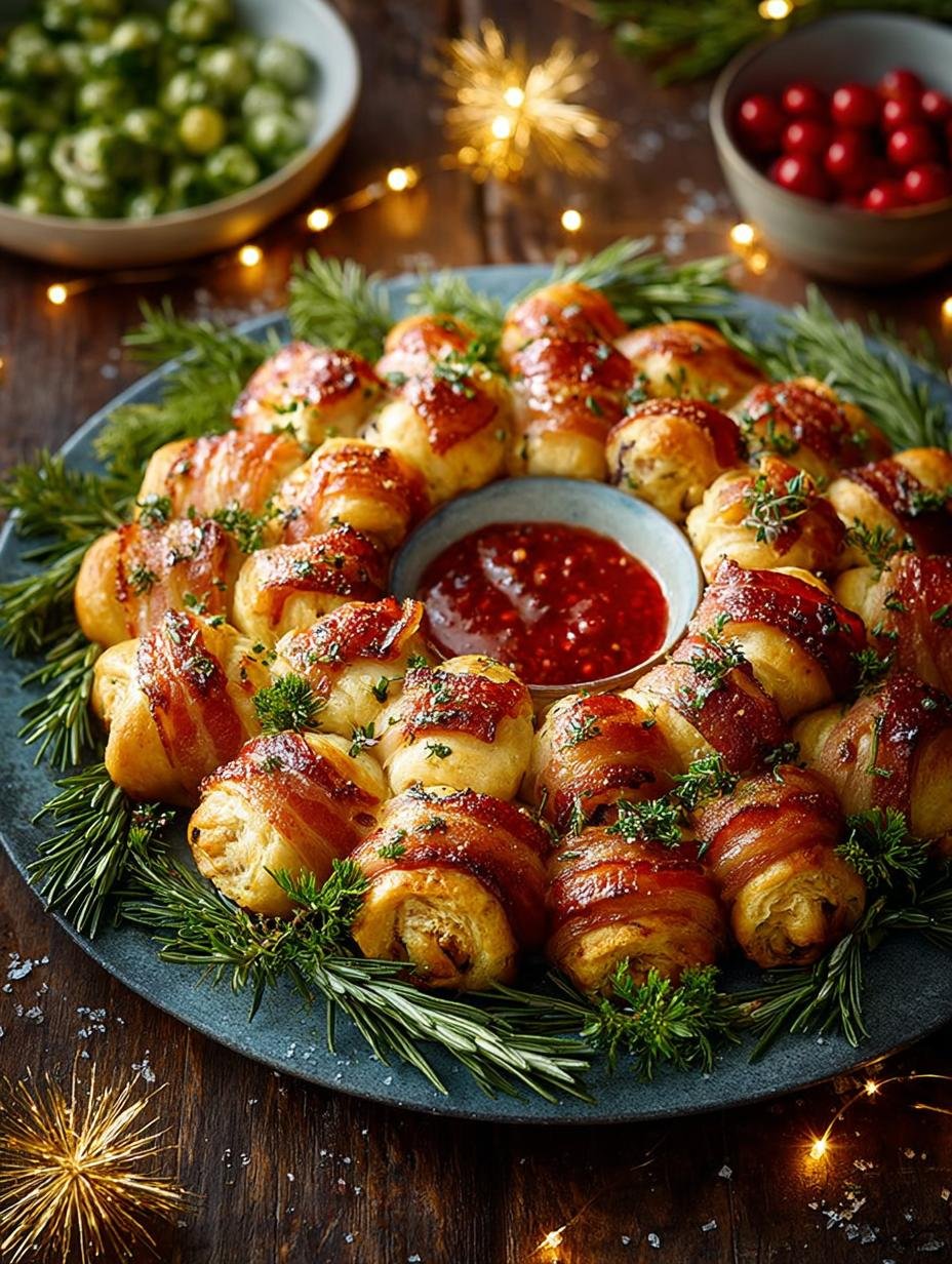 Pigs Blanket Wreath: 8 Festive Ideas for Your Table - Pigs Blanket Wreath - main visual representation