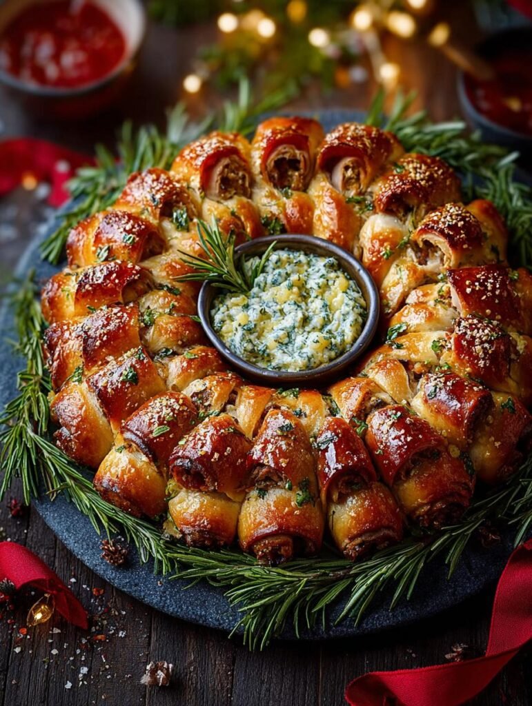 Pigs Blanket Wreath