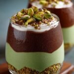 Pistachio Mousse with Chocolate