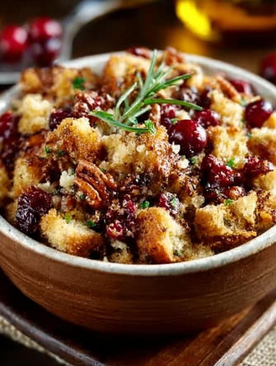 Slow Cooker Cranberry Pecan Stuffing Delight - Slow Cooker Cranberry Pecan - main visual representation