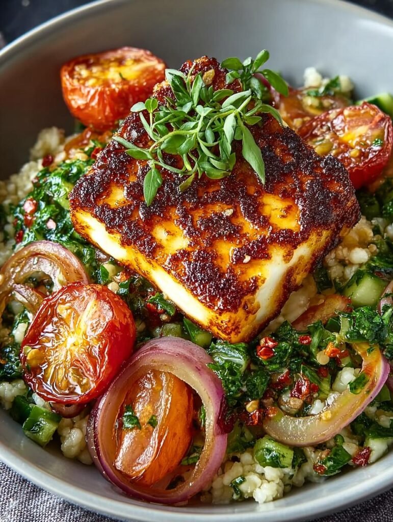 Spicy Hot Honey Halloumi