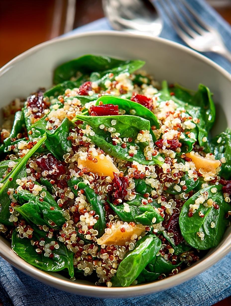 Star Quinoa Spinach Salad: 5 Healthy Ingredients for You - Star Quinoa Spinach Salad - additional detail