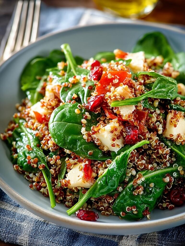 Star Quinoa Spinach Salad