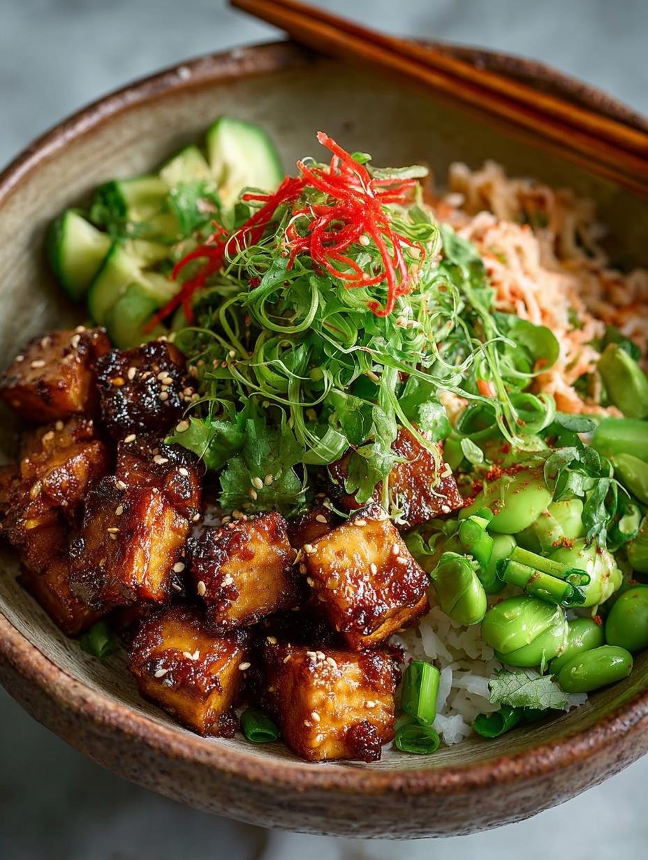 Sticky Glazed Tofu Bowl: 5 Reasons to Love This Dish 2 Sticky Glazed Tofu Bowl: 5 Reasons to Love This Dish - Sticky Glazed Tofu Bowl - main visual representation