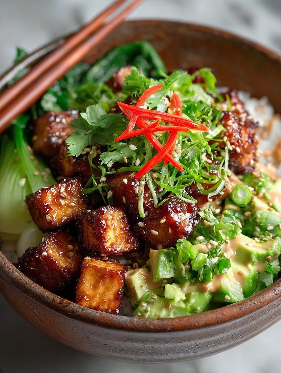 Sticky Glazed Tofu Bowl: 5 Reasons to Love This Dish 3 Sticky Glazed Tofu Bowl: 5 Reasons to Love This Dish - Sticky Glazed Tofu Bowl - additional detail