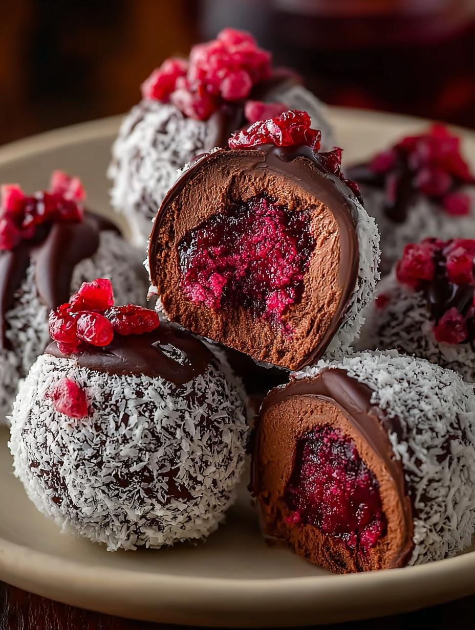 Velvety Raspberry Truffles Melt: 24 Decadent Bites 2 Velvety Raspberry Truffles Melt: 24 Decadent Bites - Velvety Raspberry Truffles Melt - main visual representation