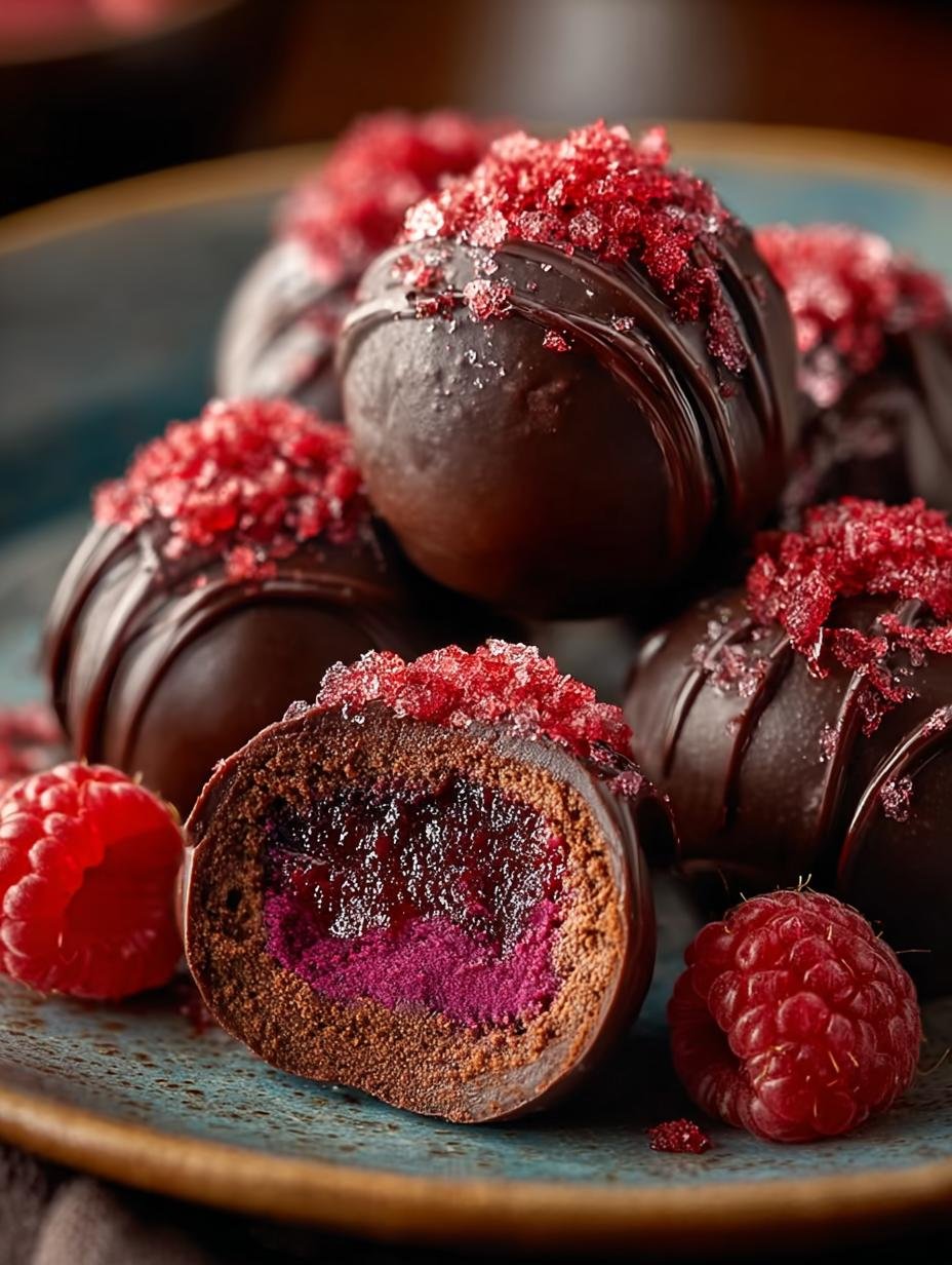 Velvety Raspberry Truffles Melt: 24 Decadent Bites 3 Velvety Raspberry Truffles Melt: 24 Decadent Bites - Velvety Raspberry Truffles Melt - additional detail