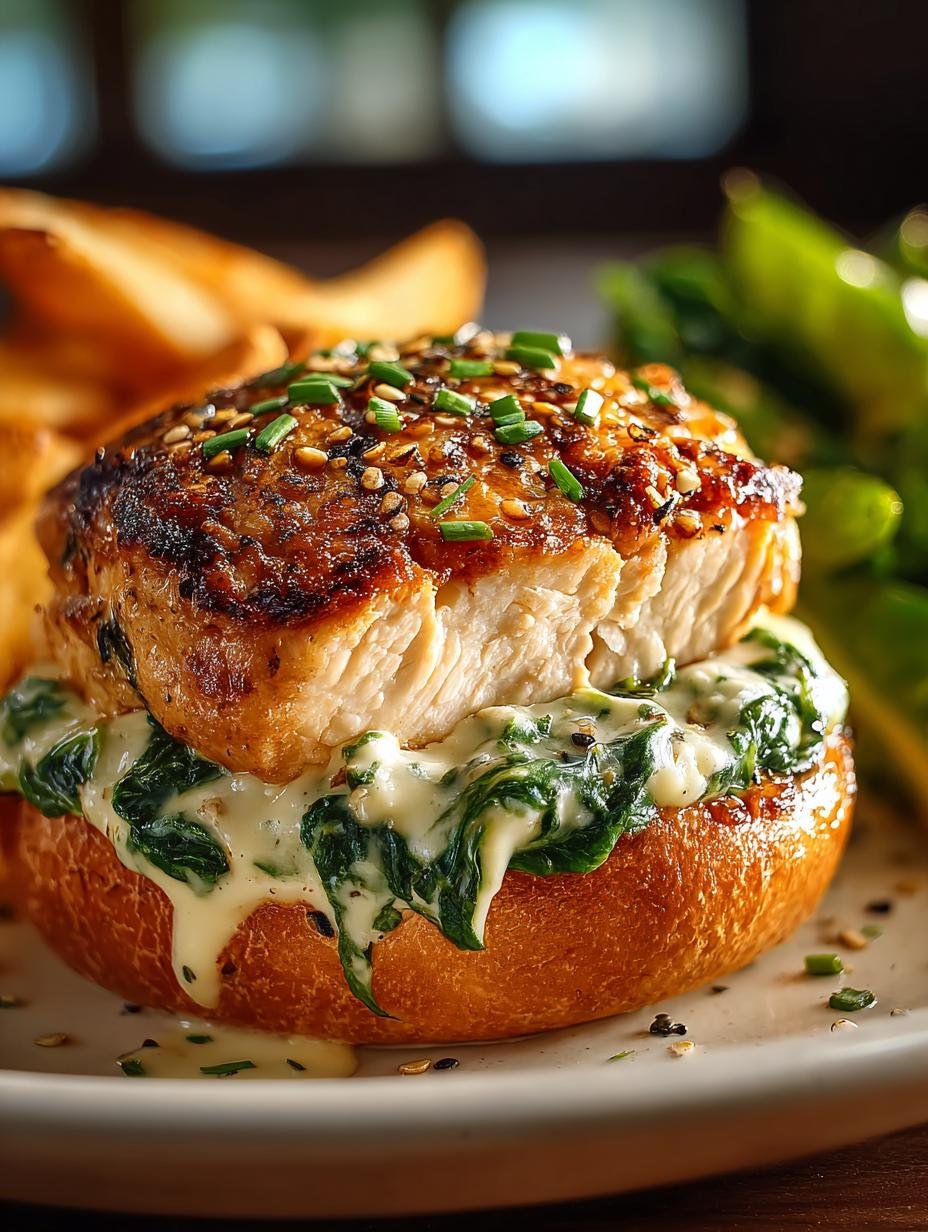 White Cheddar Spinach Chicken Burgers: 5 Deliciously Healthy Ways - White Cheddar Spinach Chicken - additional detail