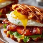Bacon Weave Breakfast Sandwich