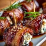 Bacon Wrapped Dates with