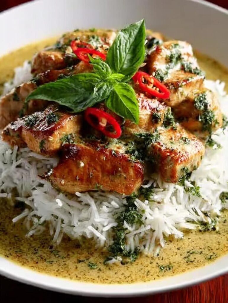 Basil Chicken with Coconut