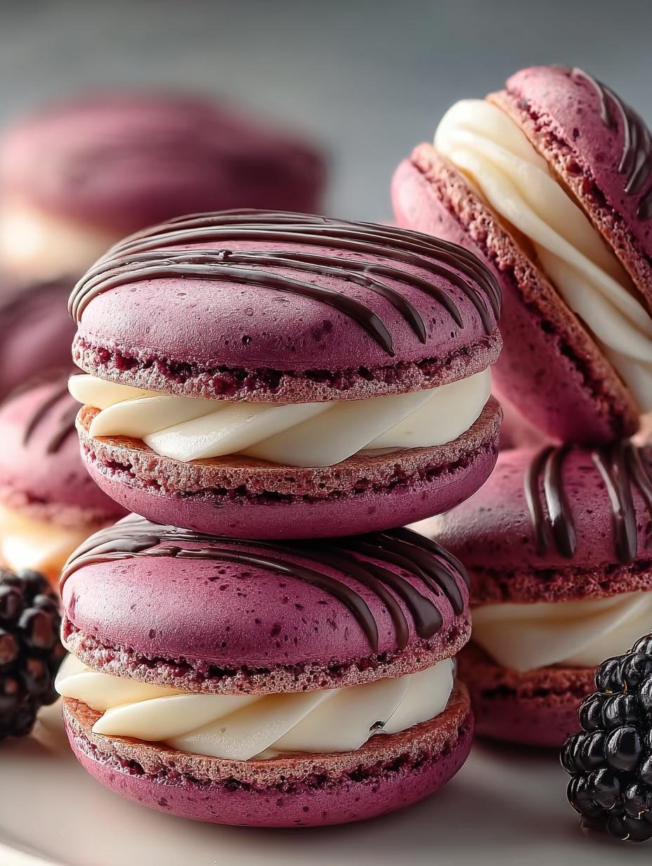 Blackberry Macarons Sweet Escape