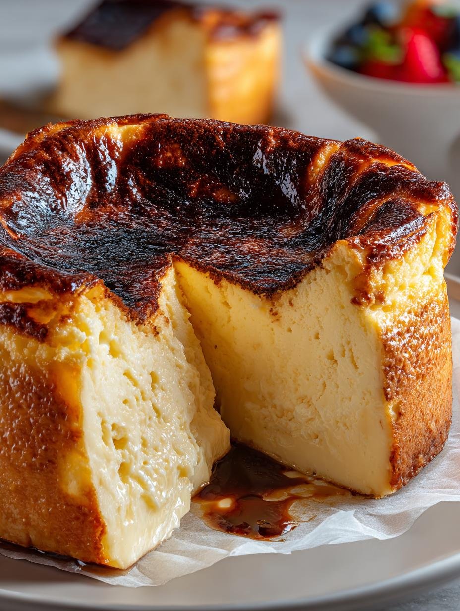 Burnt Basque Cheesecake: 7 Secrets to Perfect Creaminess - Burnt Basque Cheesecake - additional detail