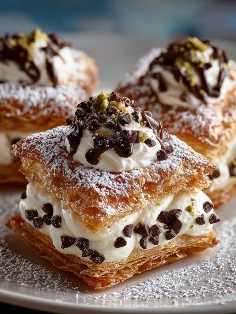 Cannoli Squares