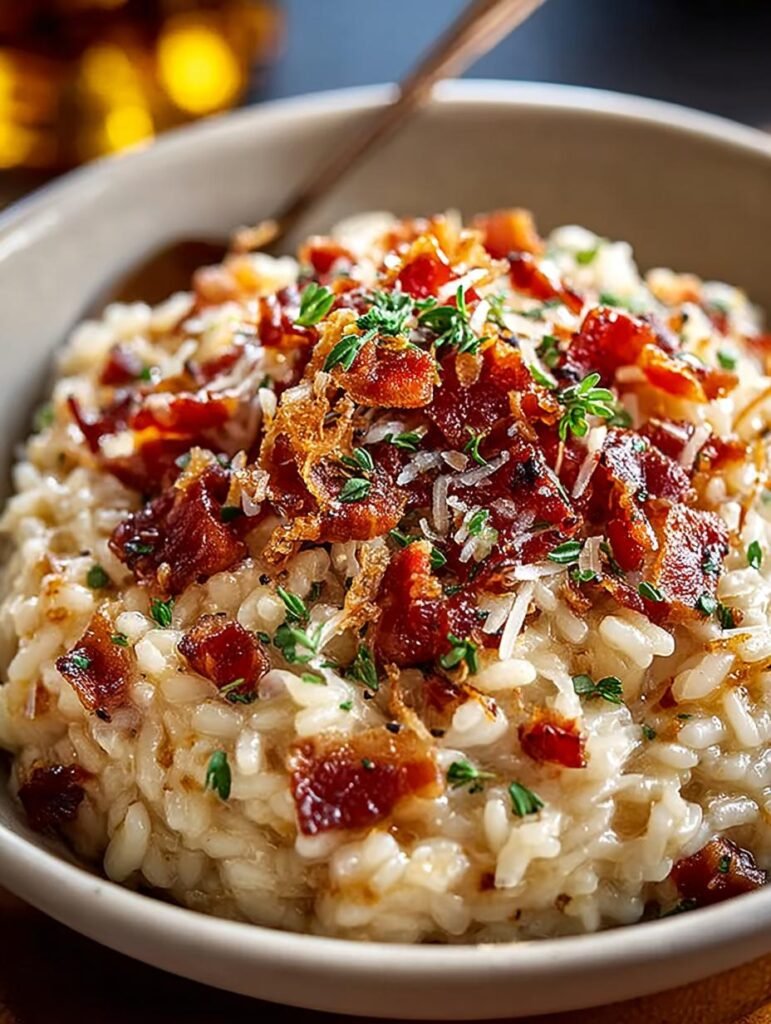 Caramelized Onion Bacon Parmesan