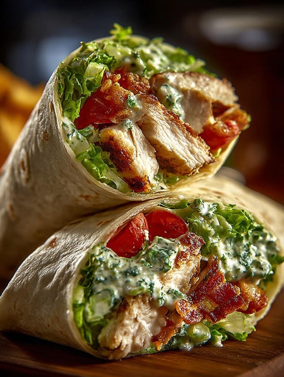 Chicken Caesar Wraps