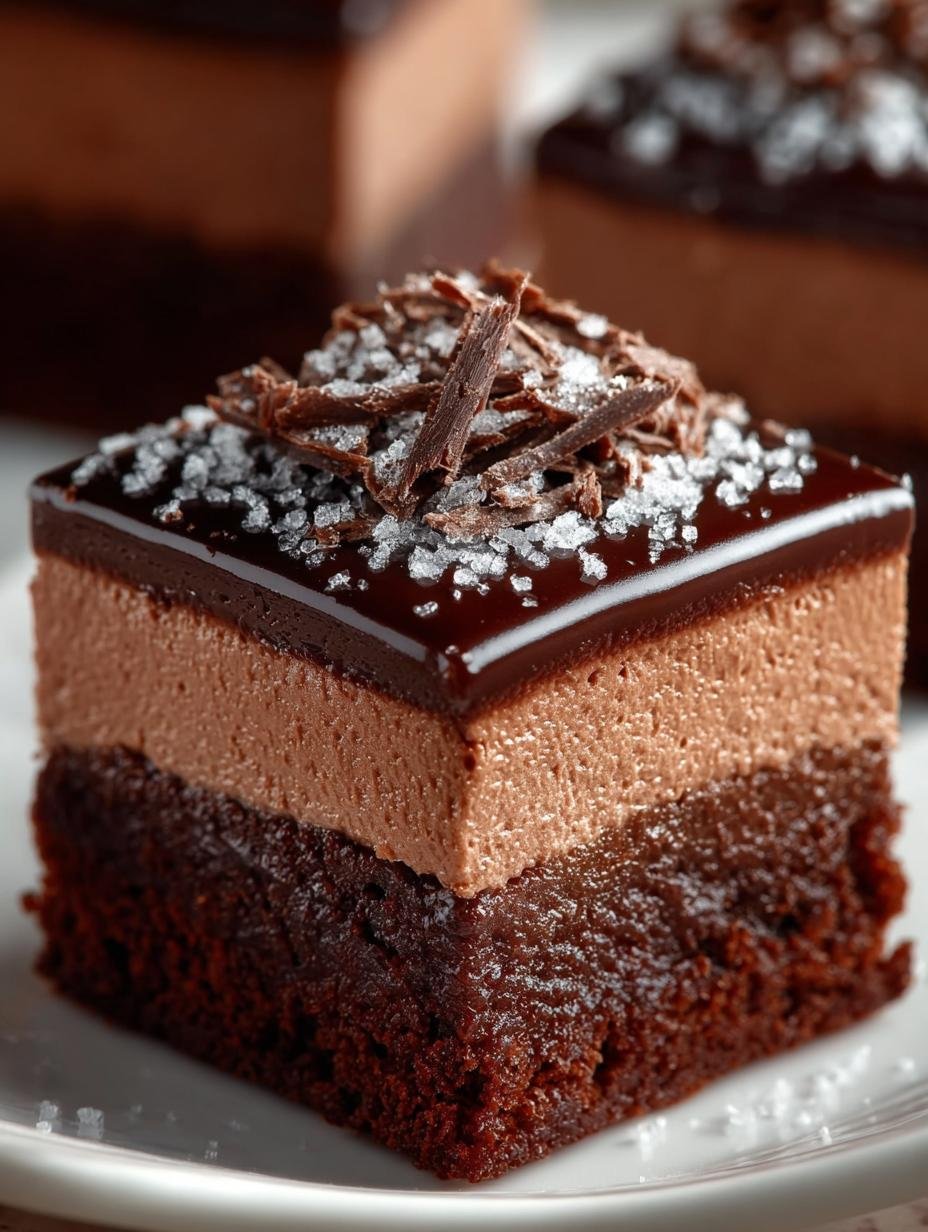 Chocolate Mousse Brownies: 7 Layers of Pure Indulgence - Chocolate Mousse Brownies - additional detail
