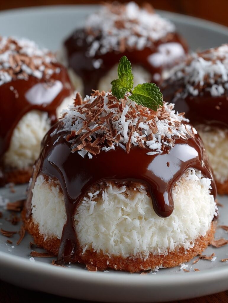 Coconut Dome with Chocolate