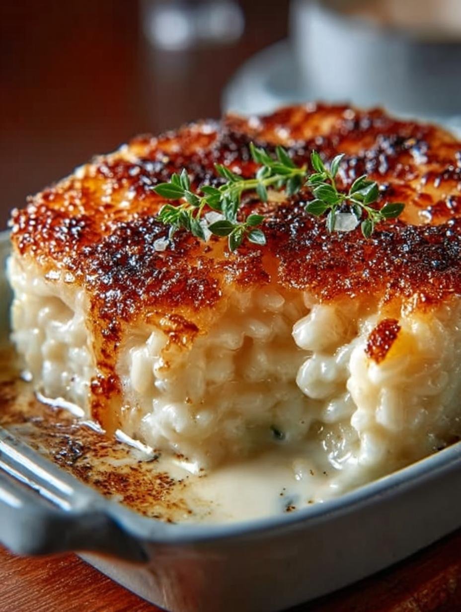 Condensed Milk Baked Rice