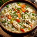 Crack Chicken Rice Soup