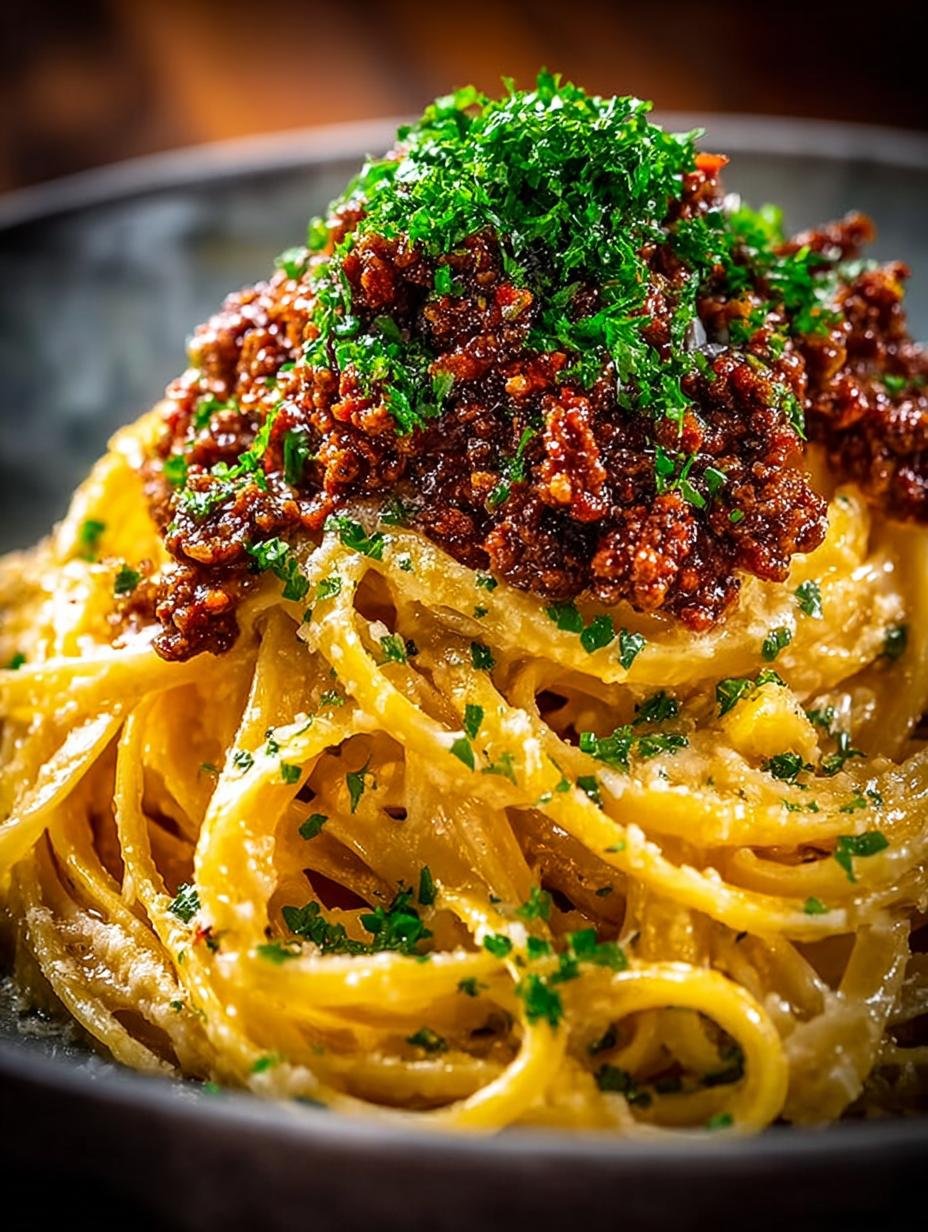 Creamy Parmesan Beef Linguine: 5-Star Comfort Food - Creamy Parmesan Beef Linguine - additional detail